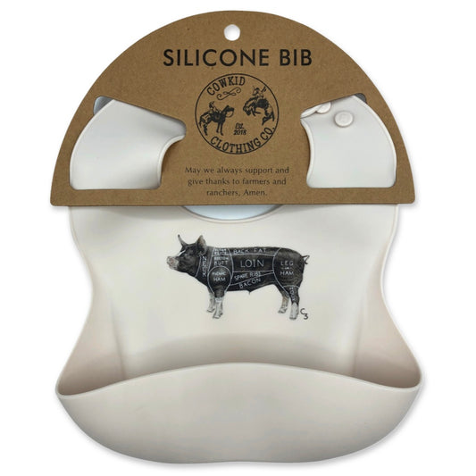 Cream Pork Cuts Bib