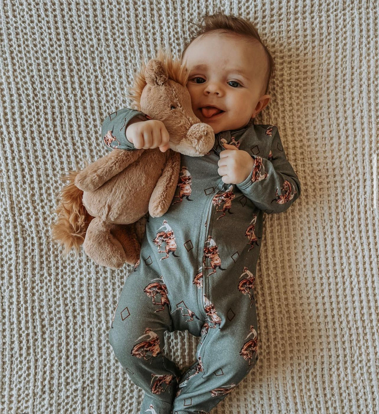 Teal Bronc Jammies