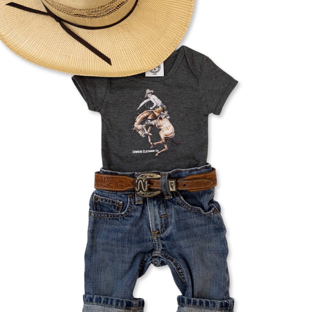 Cowkid Classic Bronc Onesie