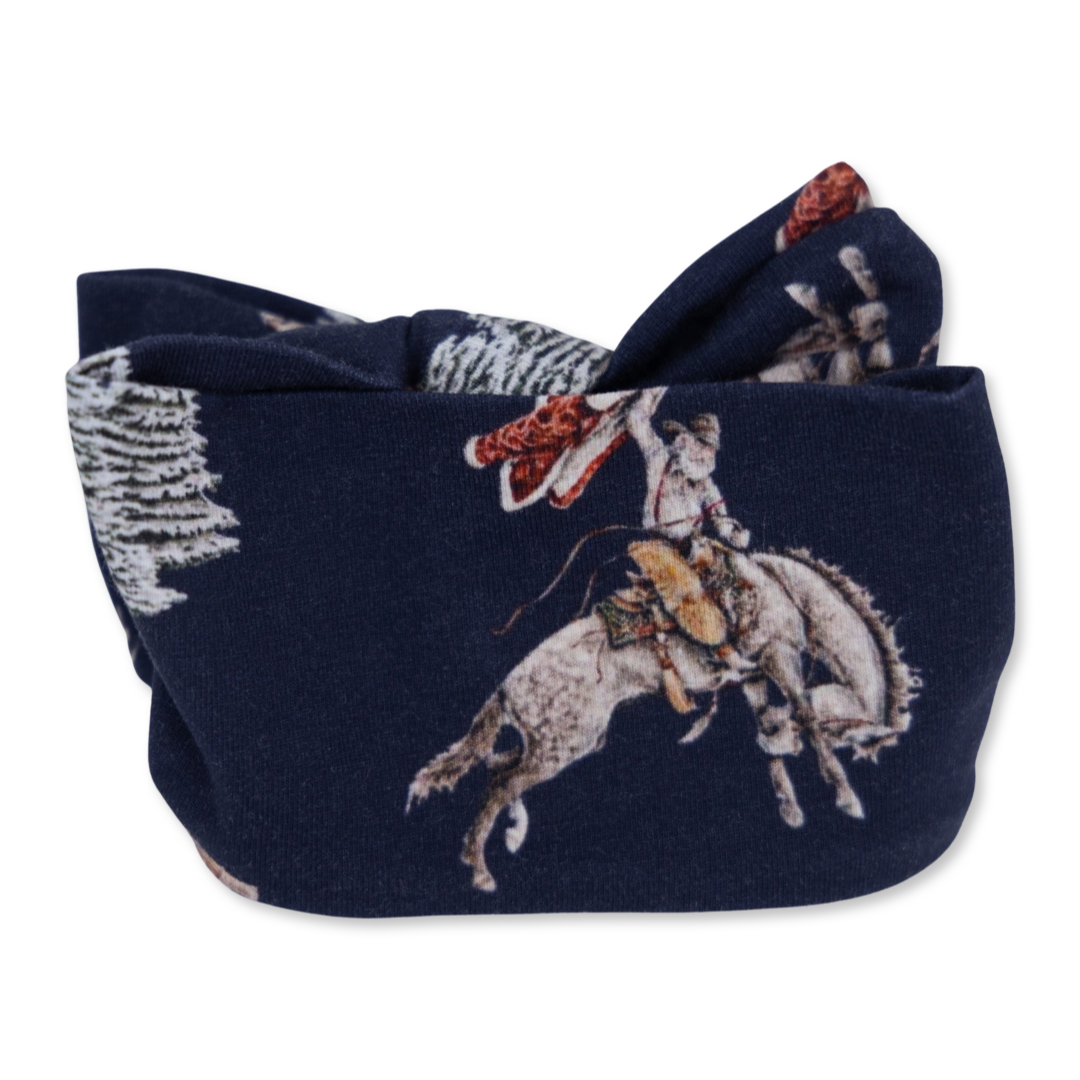 Classic Navy Cowboy Christmas Headband
