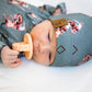 Teal Bronc Newborn Baby Hat