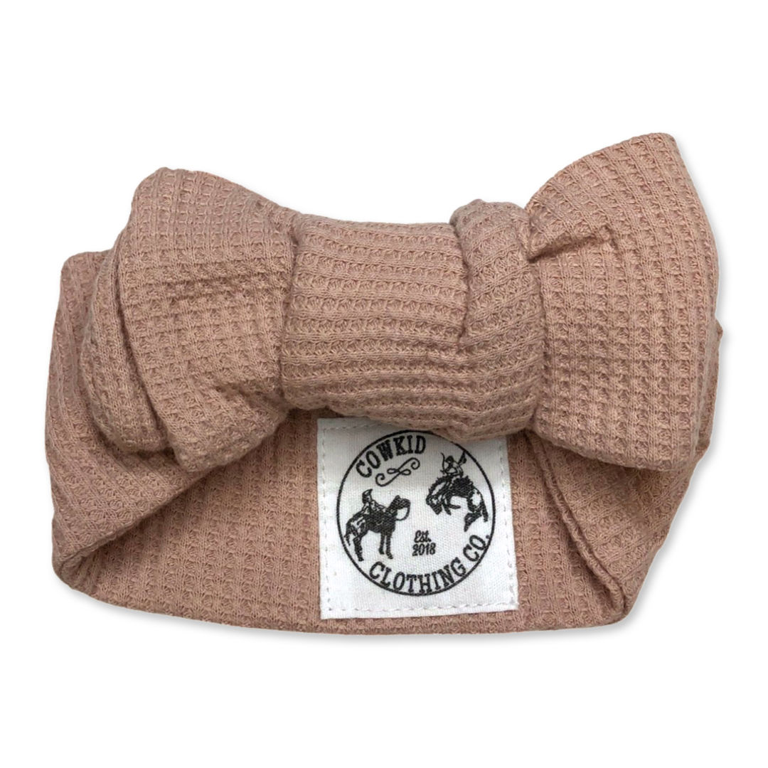 Dusty Pink Waffle Headband
