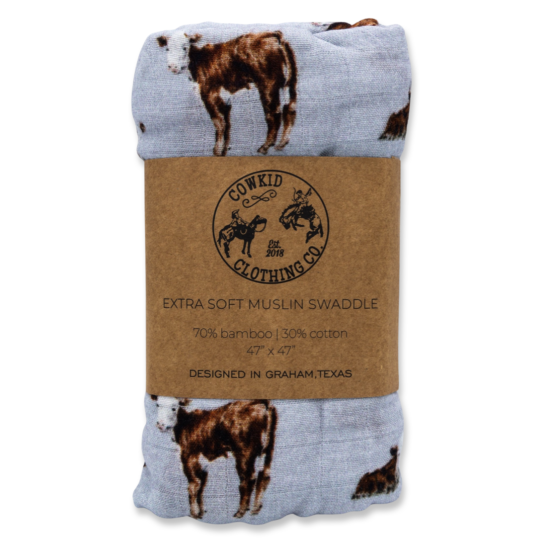 Hereford Bamboo Muslin Swaddle
