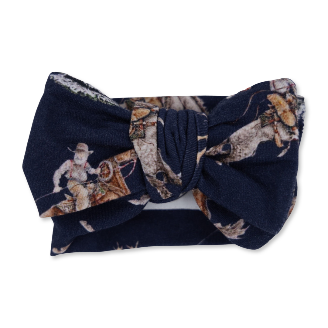 Classic Navy Cowboy Christmas Headband