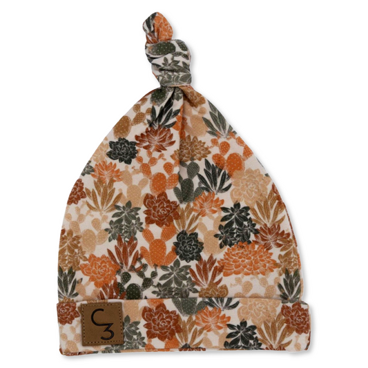 Fall Cactus Newborn Baby Hat