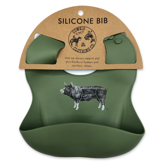 Meadow Green Pork Cuts Bib