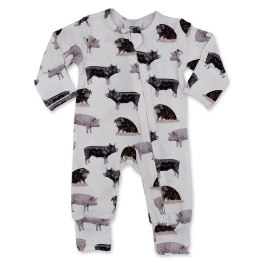 Pig Folding Feet Jammies