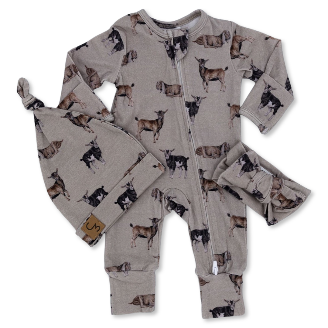 Goat Folding Feet Jammies