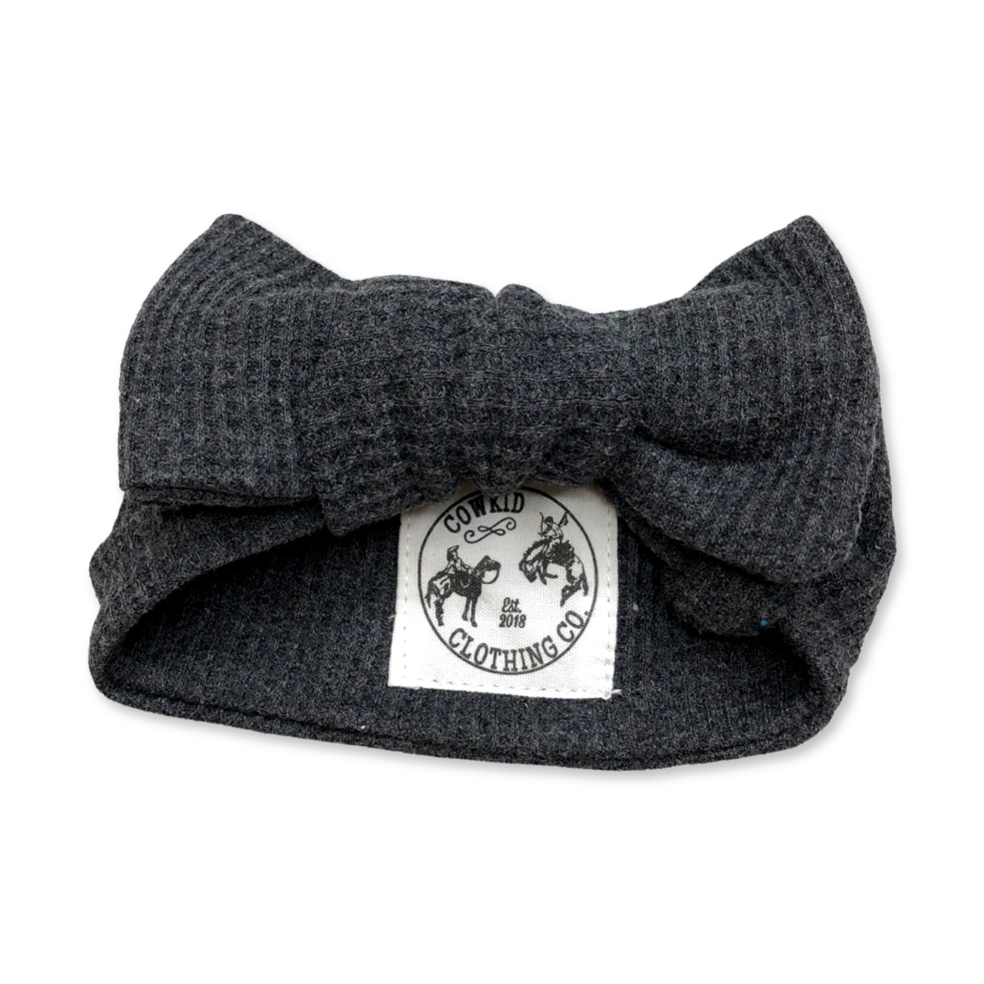 Charcoal Waffle Headband