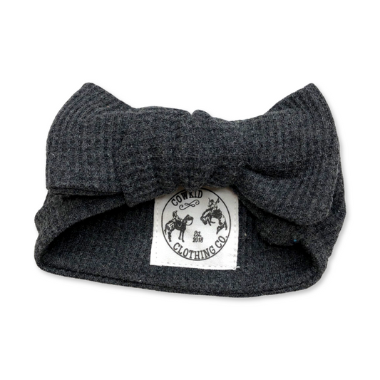 Charcoal Waffle Headband