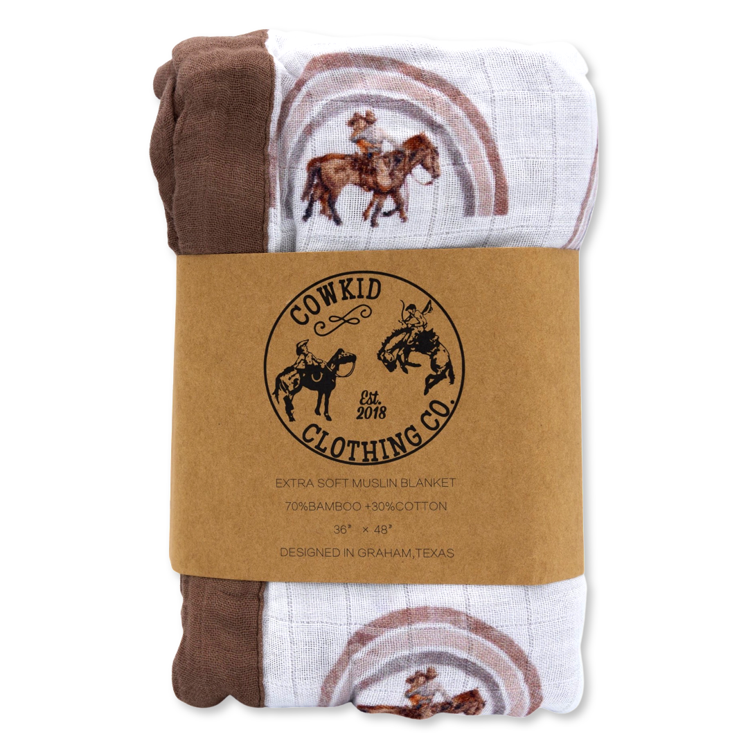 Rainbow Baby Bamboo Muslin Blanket