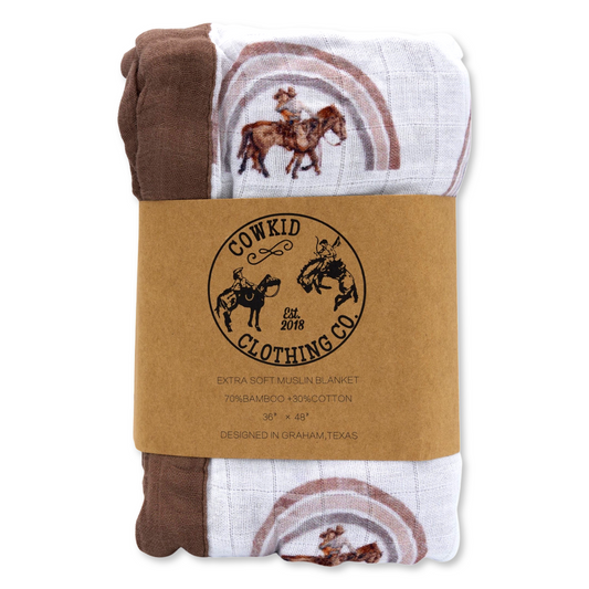 Rainbow Baby Bamboo Muslin Blanket
