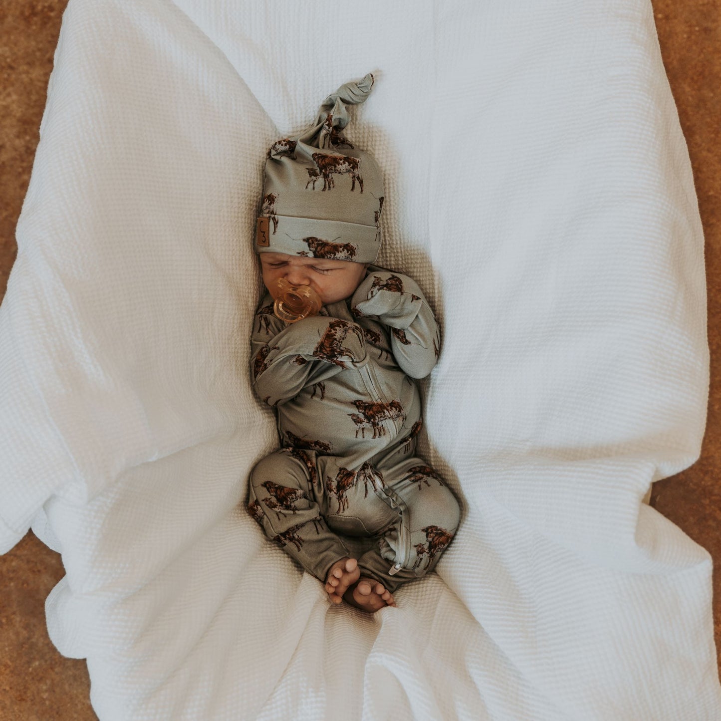 Sagebrush Longhorn Folding Feet Jammies