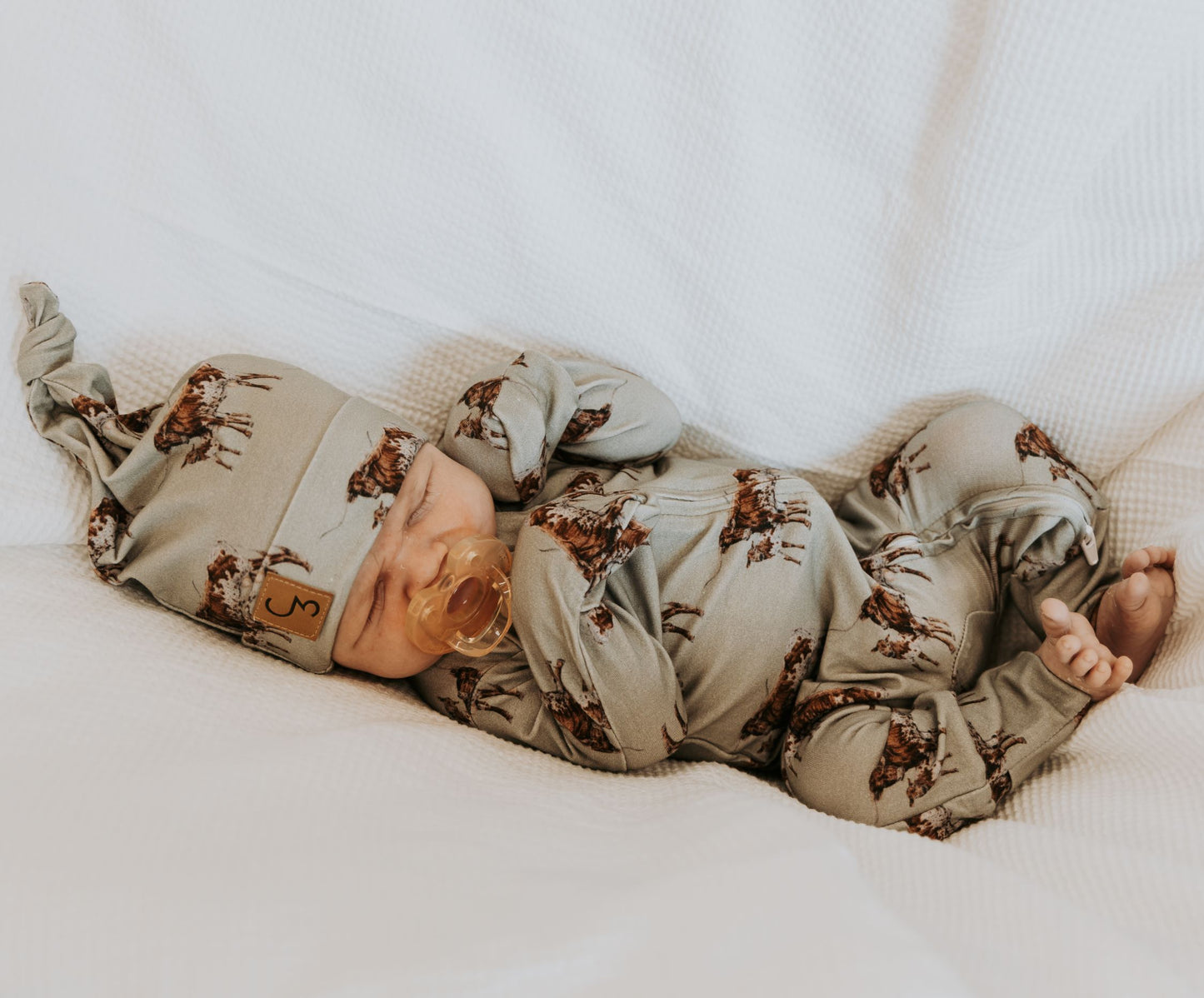 Sagebrush Longhorn Folding Feet Jammies