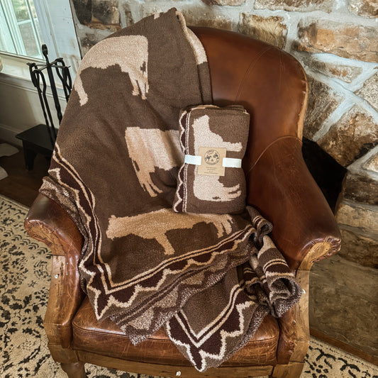 Autumn Pasture Ultra-Soft Plush Oversized Throw Blanket