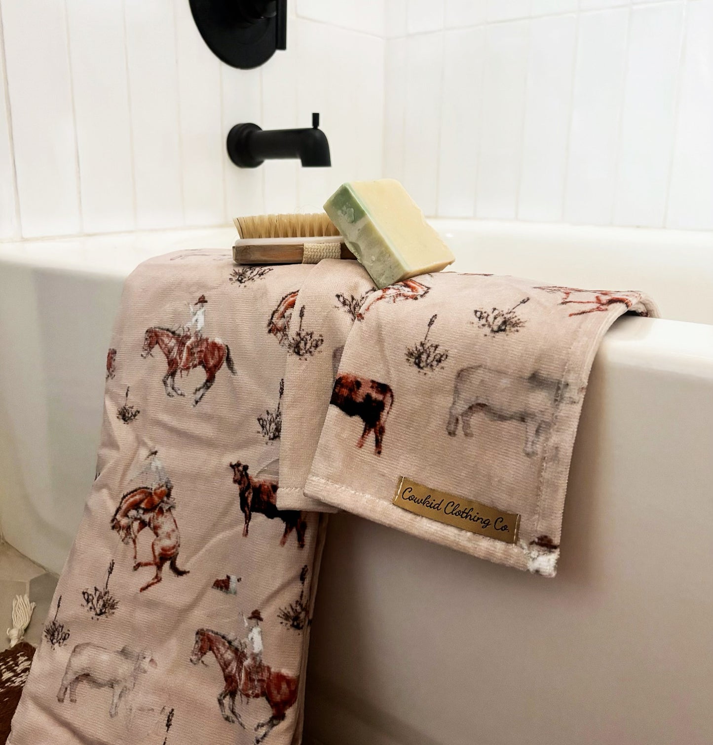 Cowboy Hooded Child Bath Towel