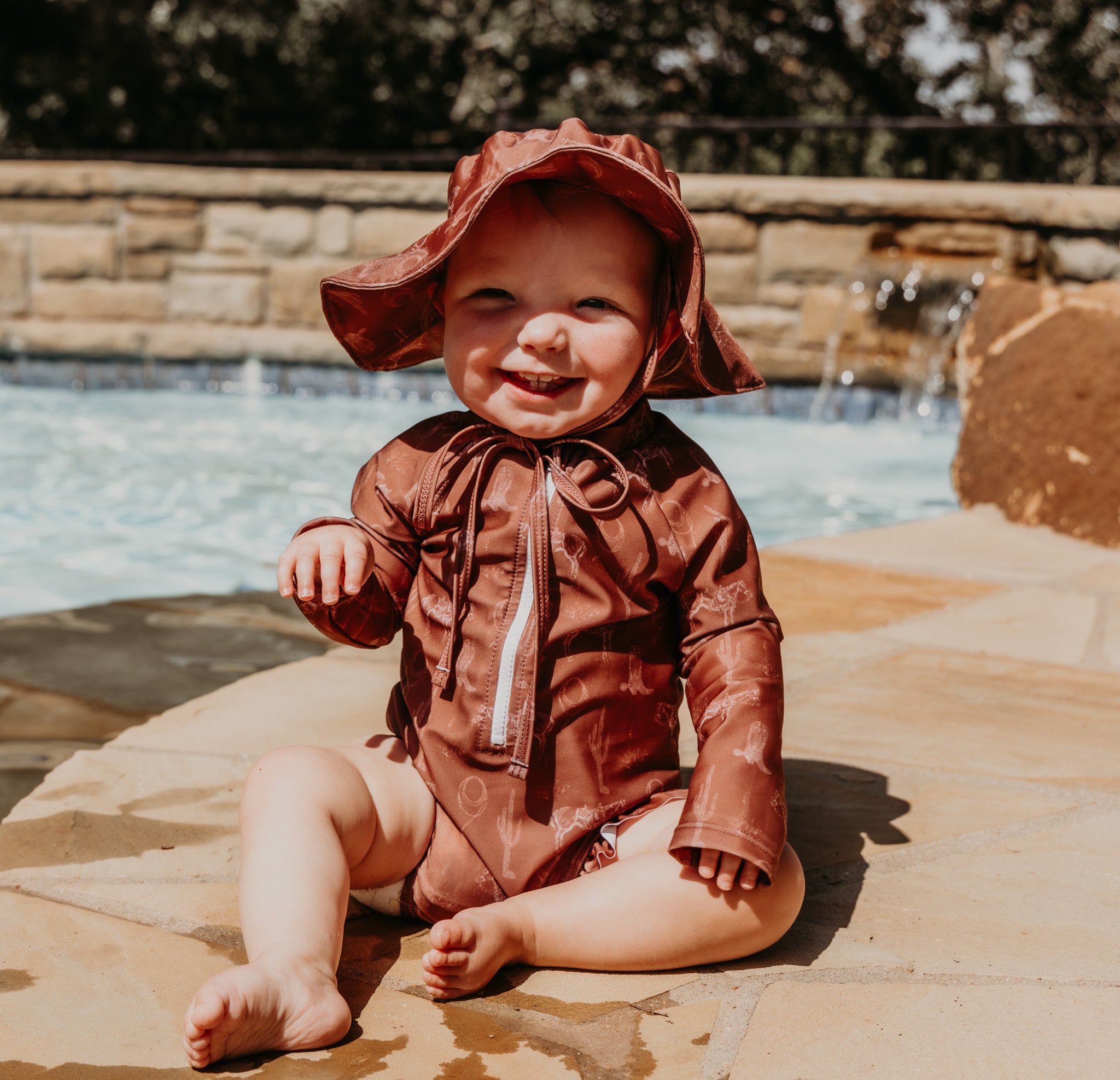 Desert Dreams Infant Long Sleeve Swimsuit