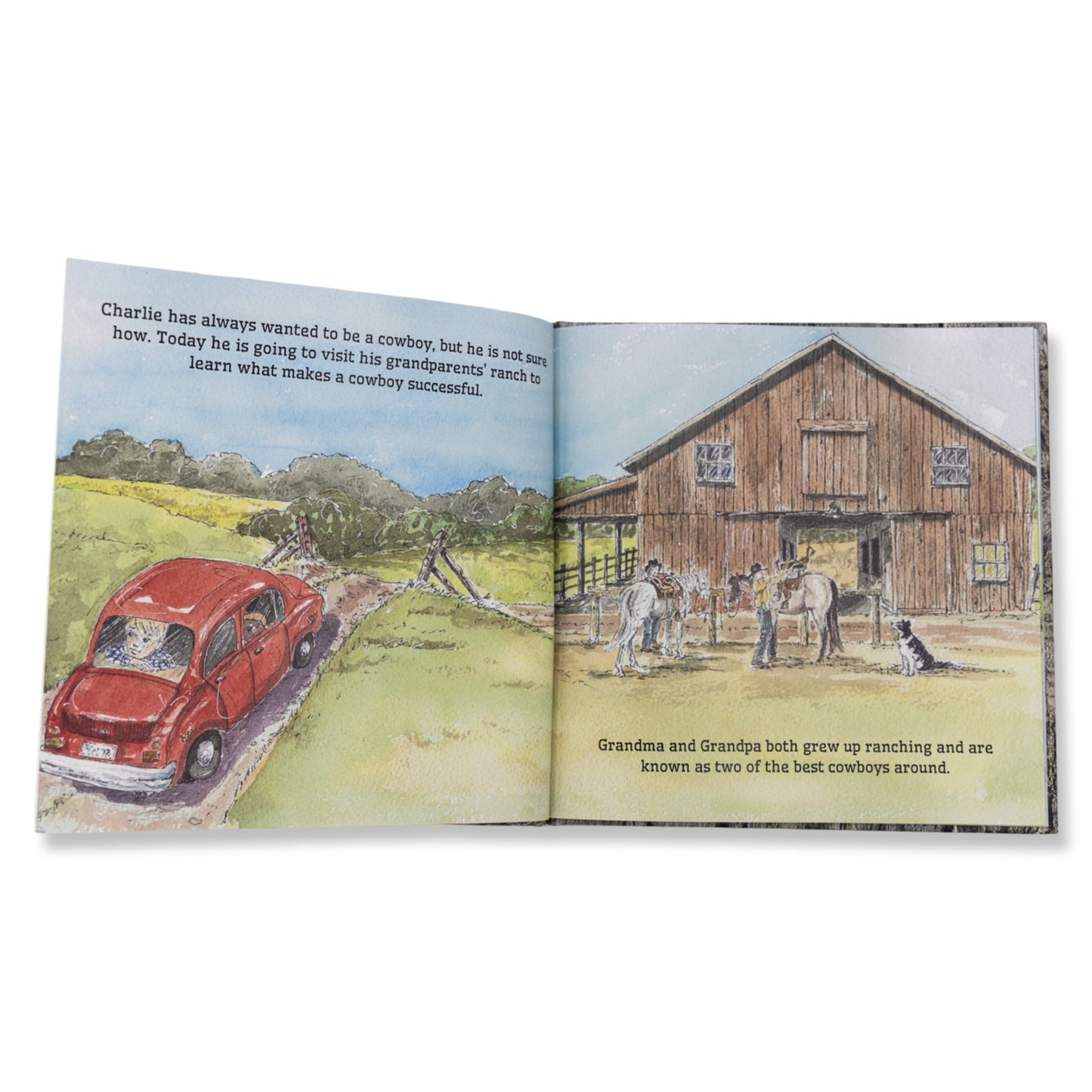 Charlie Learns to be a Cowboy Hardcover Book
