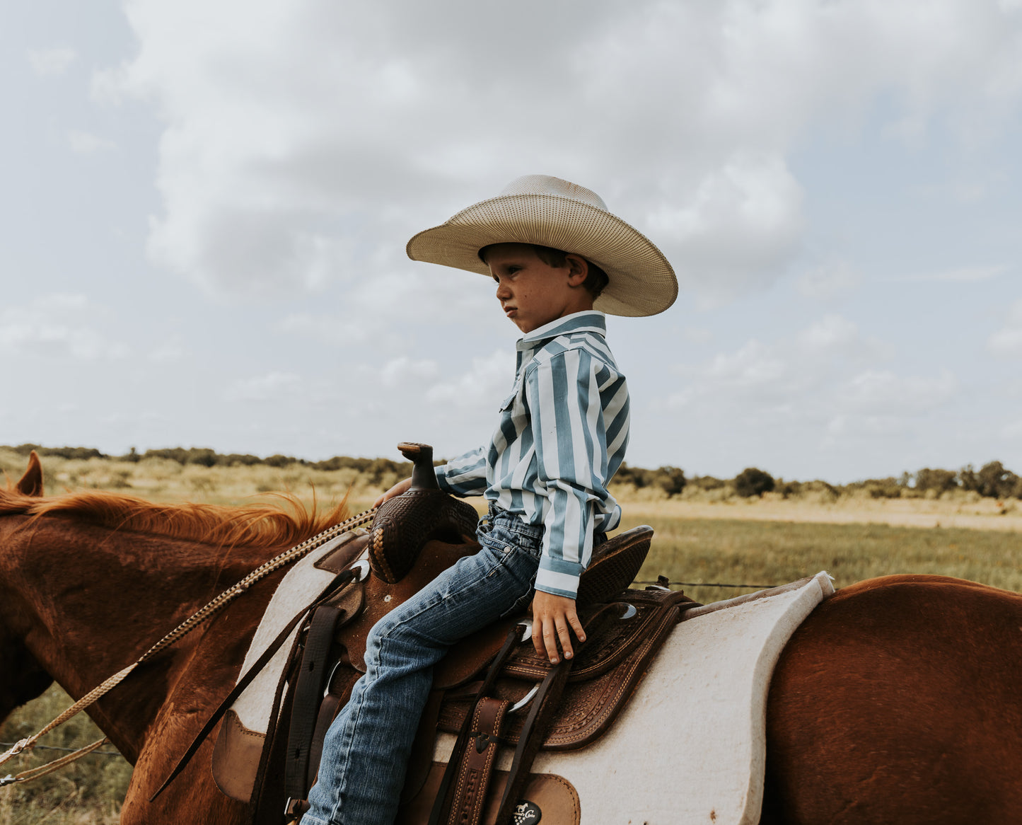 Powder River Long Sleeve Pearl Snap (Toddler-Adult)