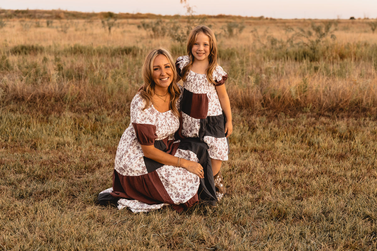 Miss Maverick Patchwork Cotton Gauze Dress (Infant-Adult)
