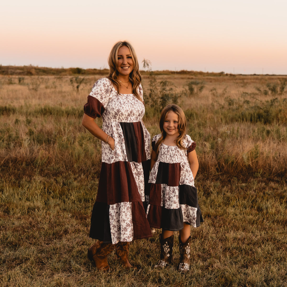Miss Maverick Patchwork Cotton Gauze Dress (Infant-Adult)