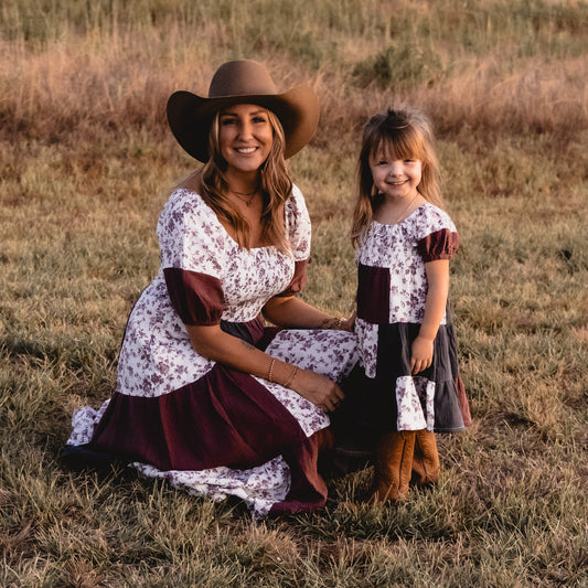 Miss Maverick Patchwork Cotton Gauze Dress (Infant-Adult)