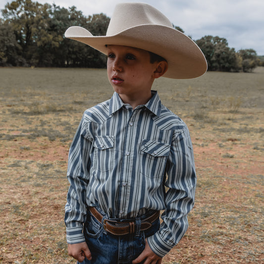 Workman Long Sleeve Pearl Snap (Toddler-Adult)