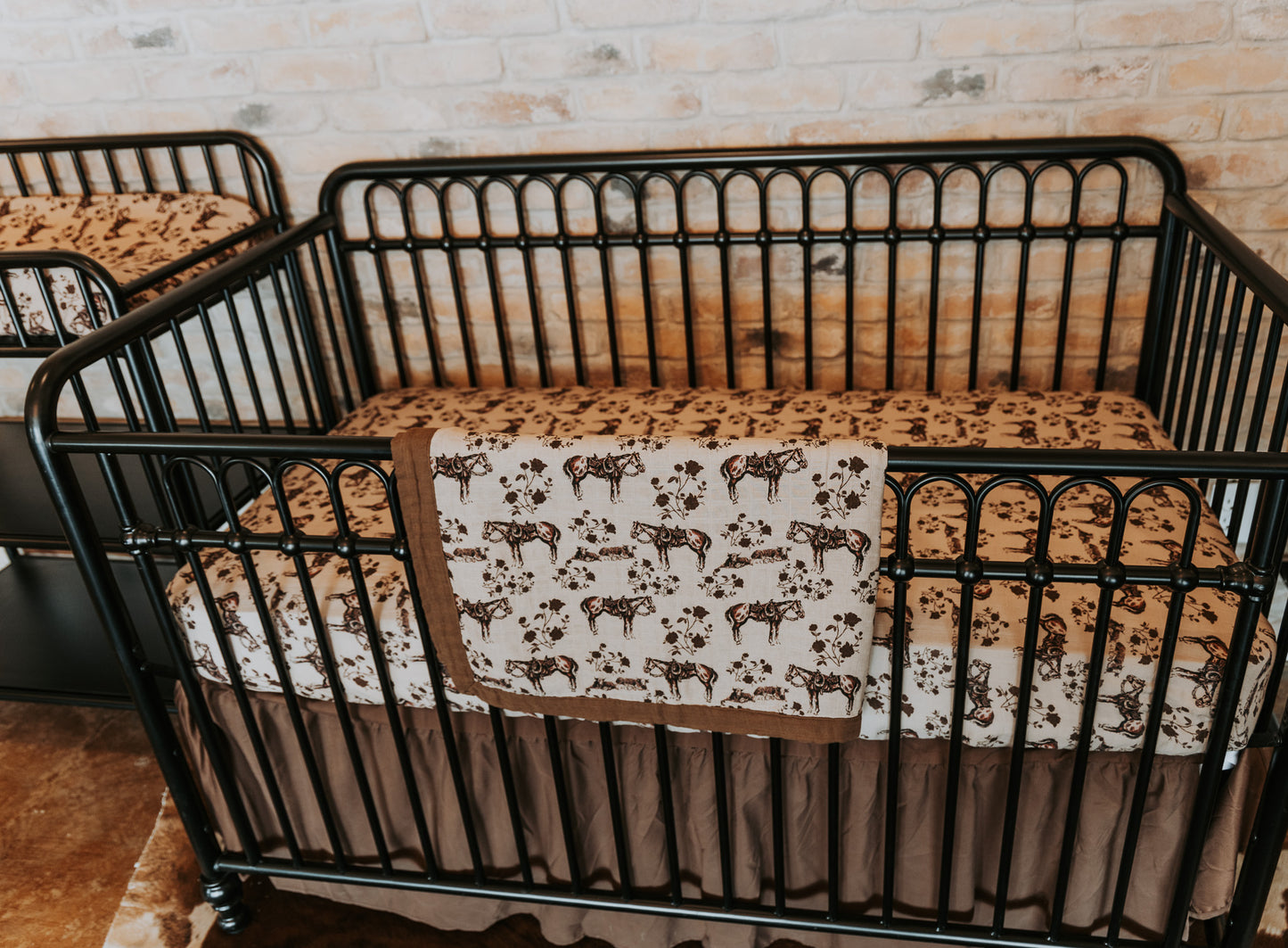 Prairie Rose Bamboo Muslin Crib Sheet