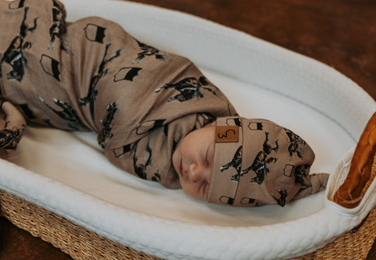 Rodeo Broncs Newborn Baby Hat