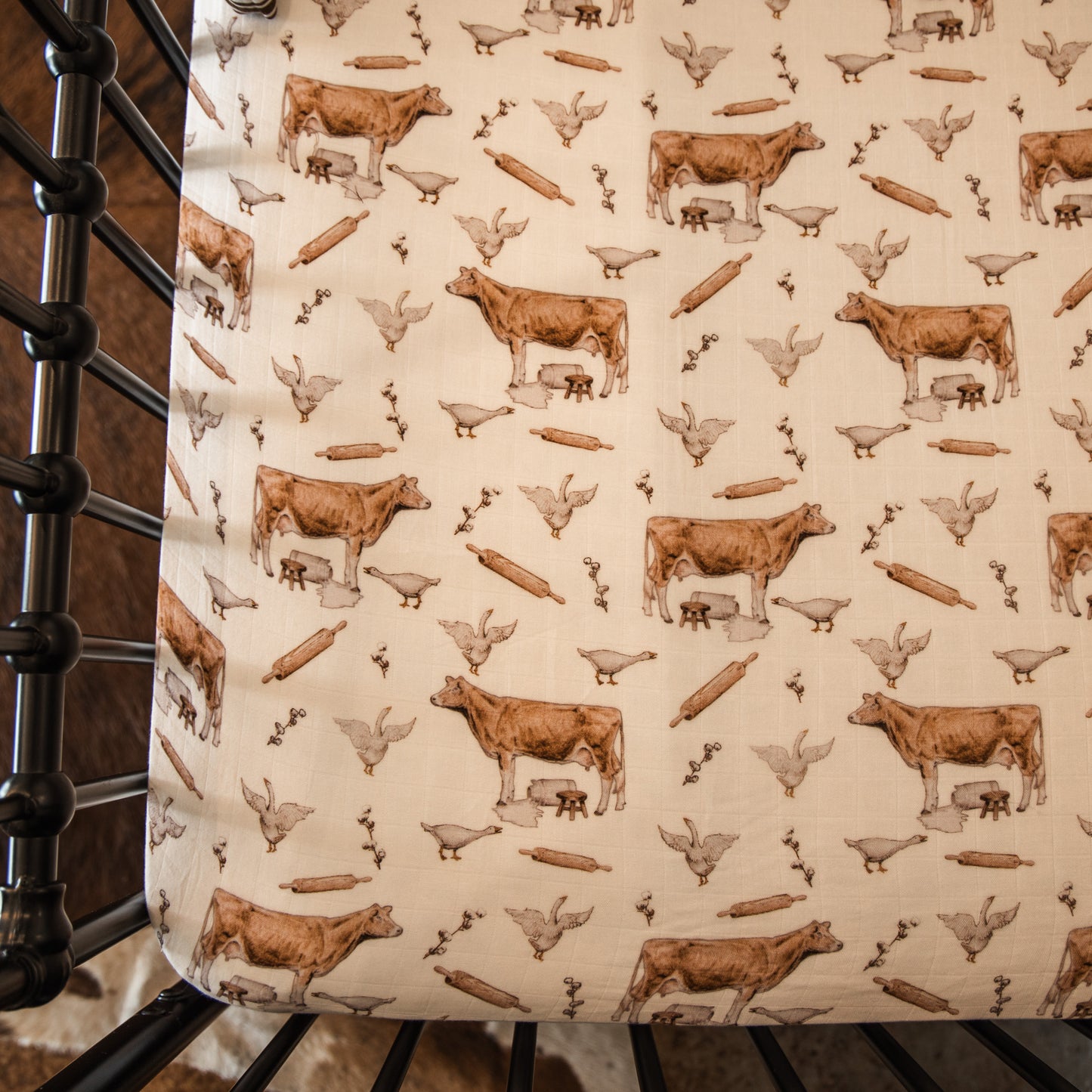 Homestead Bamboo Muslin Crib Sheet