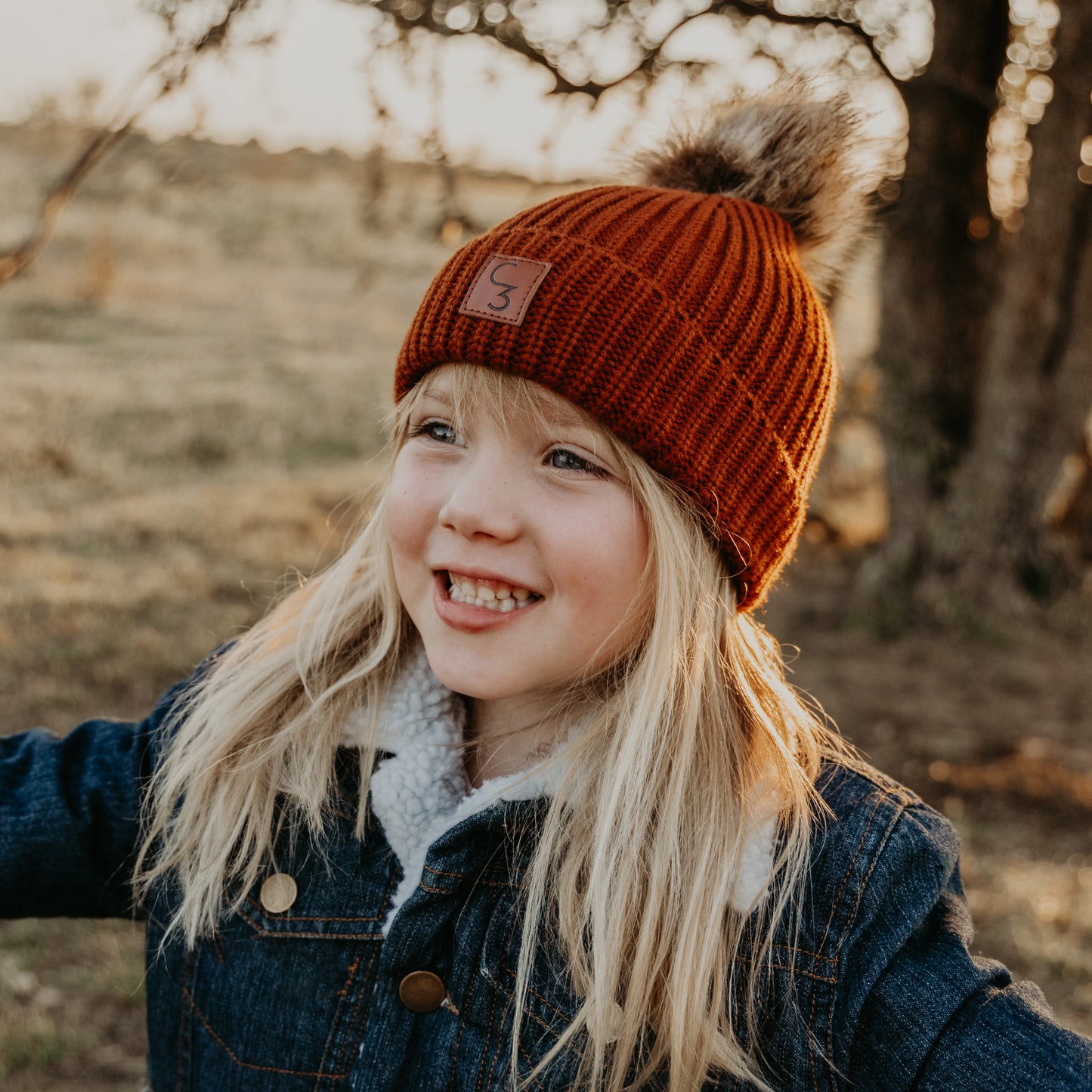 Rust Pom Beanie