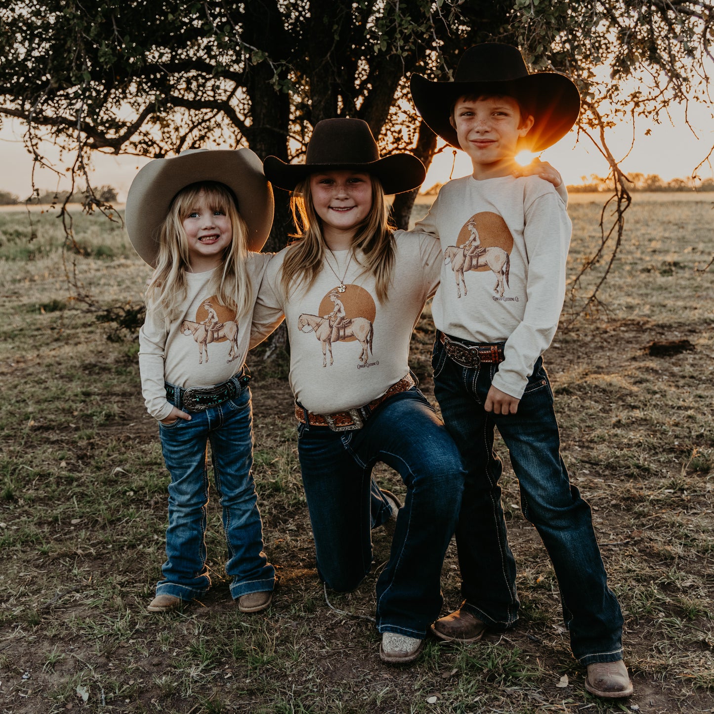 Cowboy Rides Away Long Sleeve Shirt