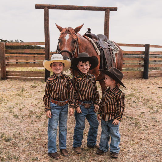 Ariat Chocolate Youth Wool Hat