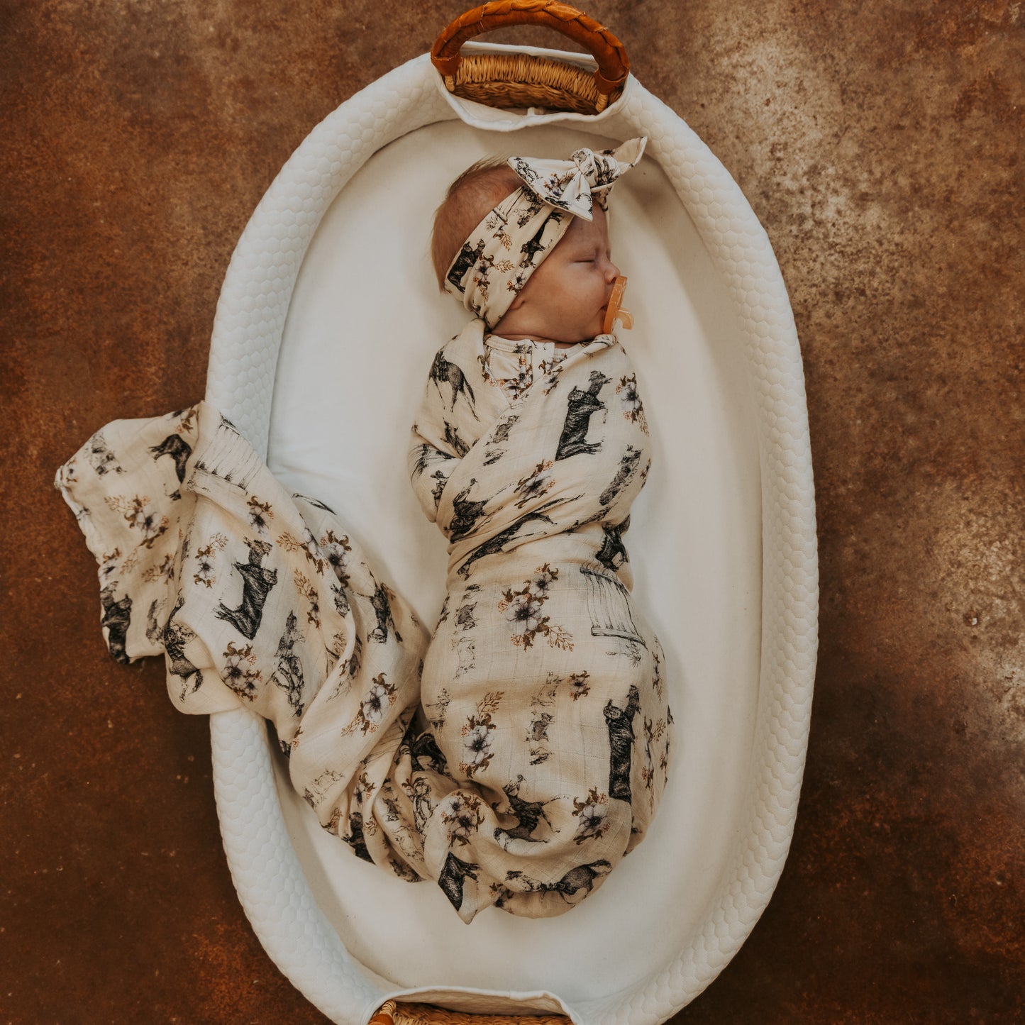 Western Serenity Bamboo Muslin Swaddle