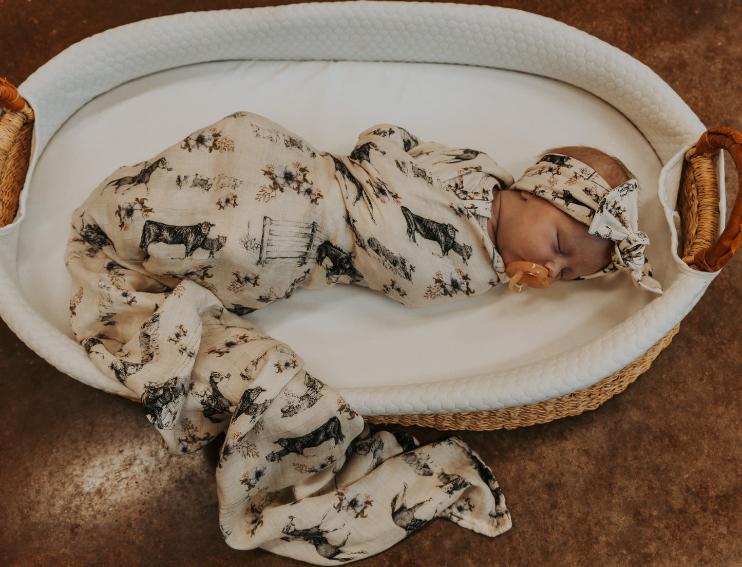 Western Serenity Bamboo Muslin Swaddle