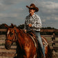 Cowboy Dino Long Sleeve Pearl Snap (Toddler-Adult)