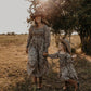 Western Daydream Tan/Brown Dress (infant-adult)