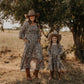 Western Daydream Tan/Brown Dress (infant-adult)
