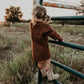 Cable Knit Sweater Dress in Rust (toddler-adult)