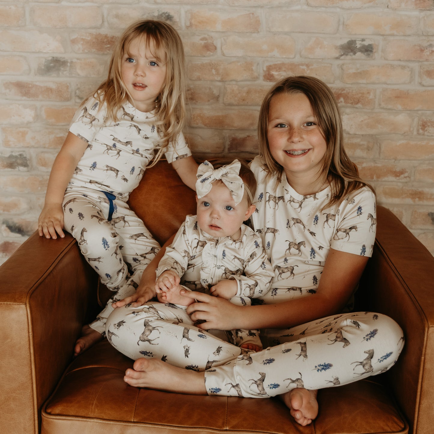 Spring on the Ranch Short Sleeve Pajama Set