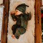 Santa Claus is Coming to the Ranch Christmas Folding Feet Jammies