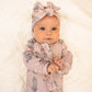 Dusty Rose Boots -Ruffled- Folding Feet Jammies