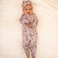 Dusty Rose Boots -Ruffled- Folding Feet Jammies