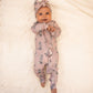 Dusty Rose Boots -Ruffled- Folding Feet Jammies