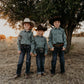 Mistletoe Long Sleeve Pearl Snap (Toddler-Adult)