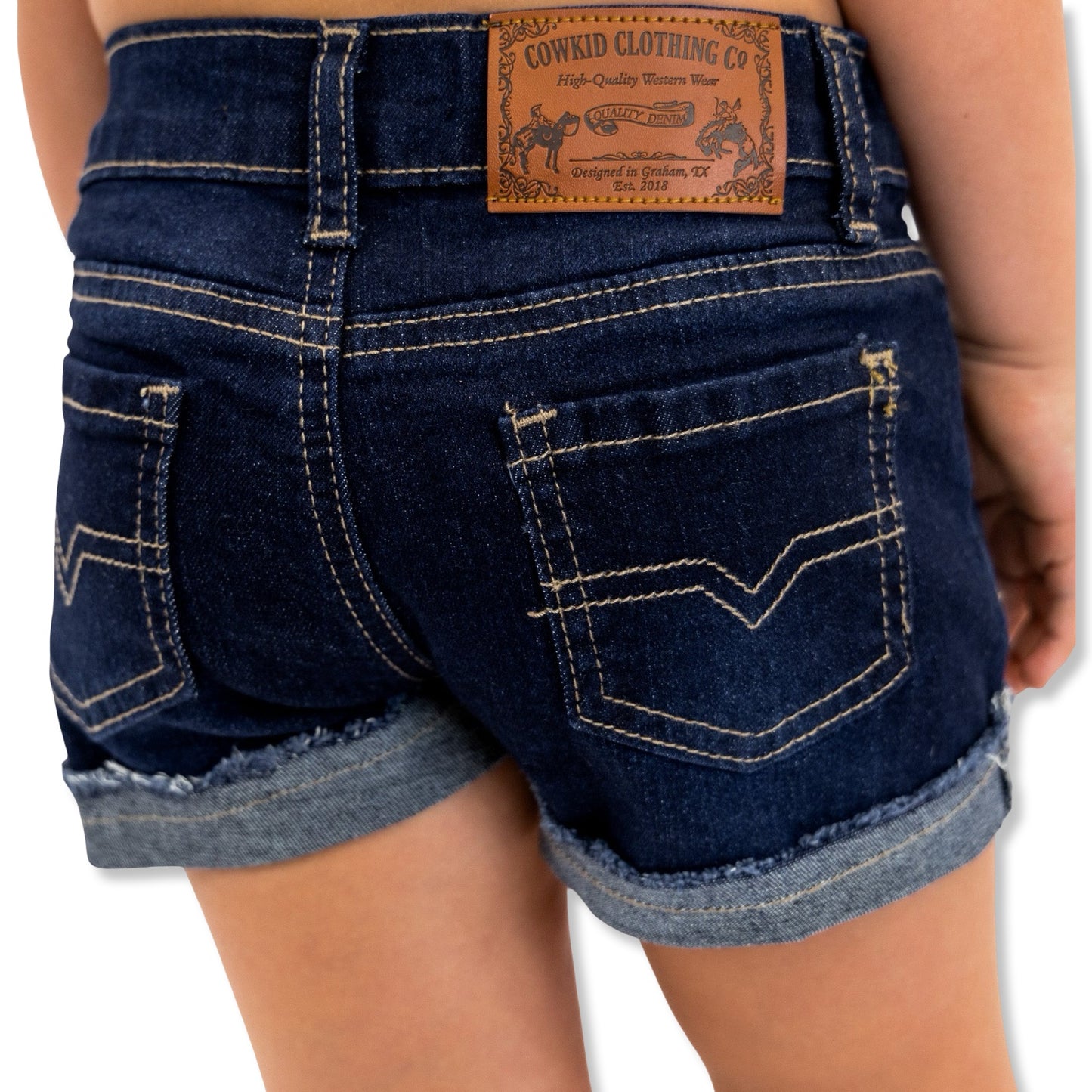 Midnight Denim Blue Shorts (Infant-Youth)