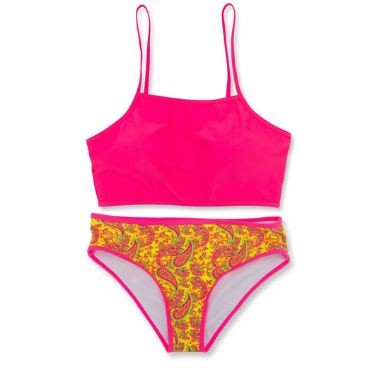 NEON Paisley/Pink Two Piece Women's Swimsuit