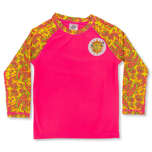 NEON Paisley Rash Guard Shirt (infant-youth)