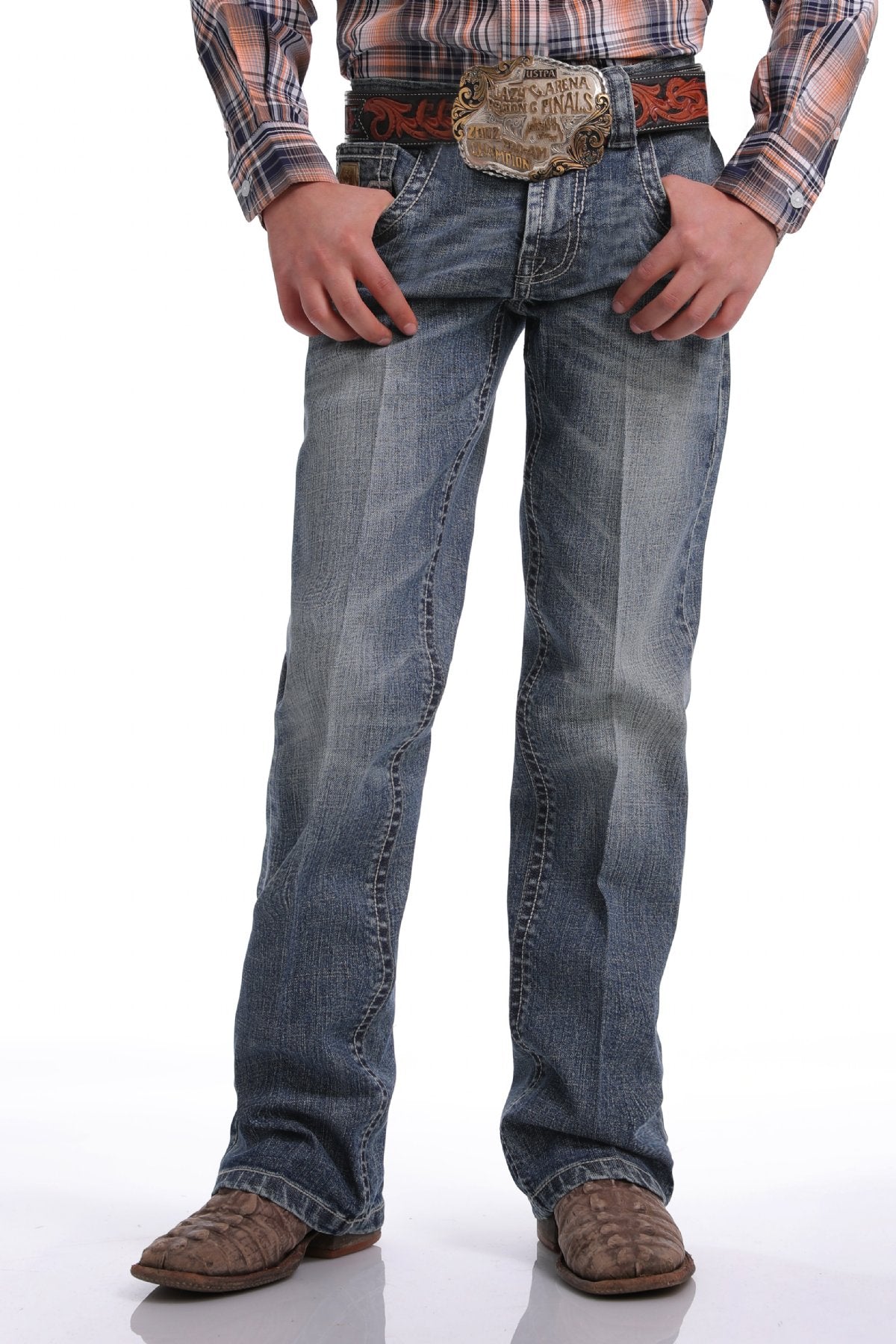 CINCH Boys Slim Fit-Medium Wash Jeans