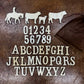 Alphabet, Numbers, & Cattle Drive Magnet Set (40 Pieces)